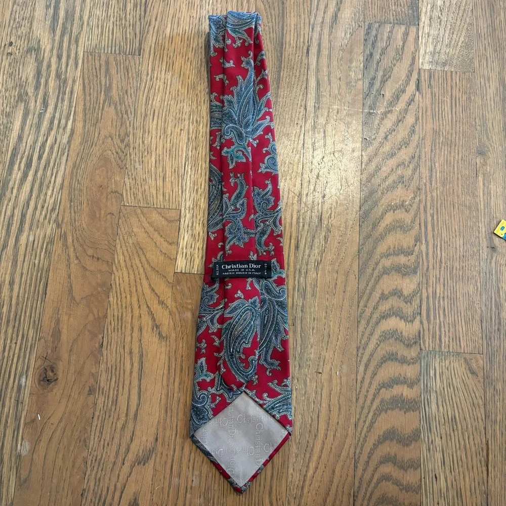 Christian Dior Paisley Pattern Necktie